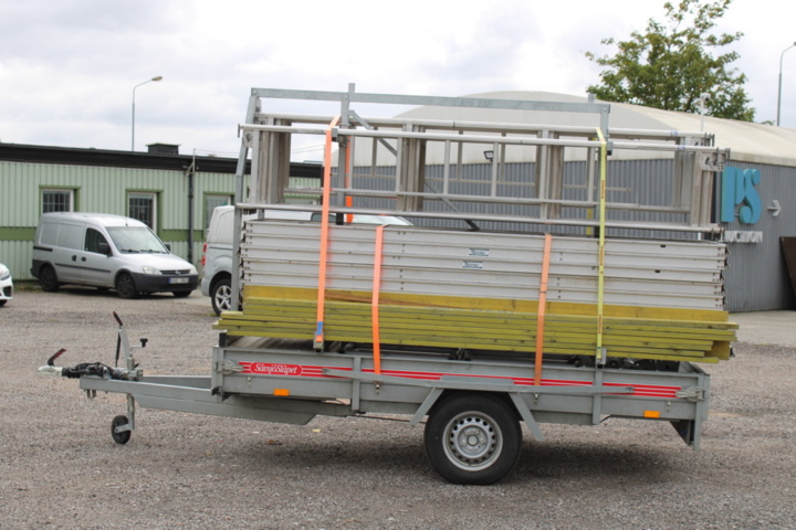 1409880-4 HAKI-aluminiumställning inkl släpvagn -2022