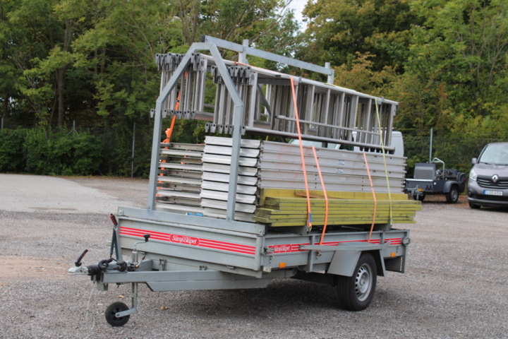 1409880-1 HAKI-aluminiumställning inkl släpvagn -2022