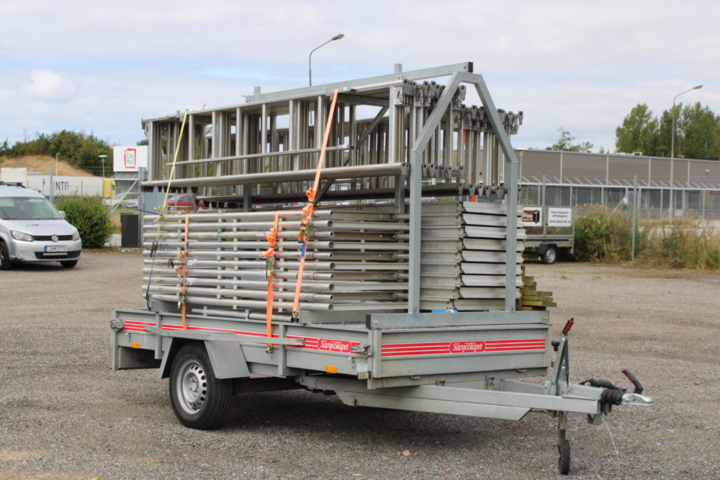 1409880-2 HAKI-aluminiumställning inkl släpvagn -2022