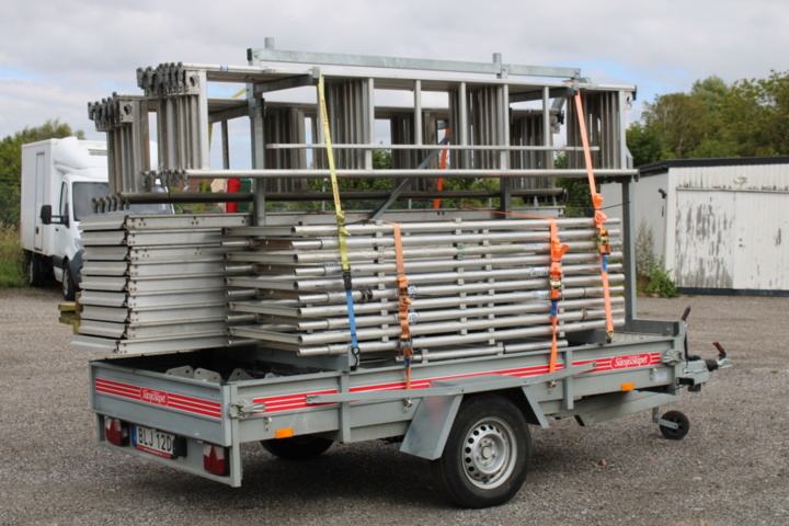 1409880-6 HAKI-aluminiumställning inkl släpvagn -2022