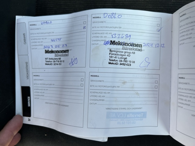 1383184-53 Fiat Doblò Van 0.7 t 1.6 Multijet  Manuell, 105hk, 2020