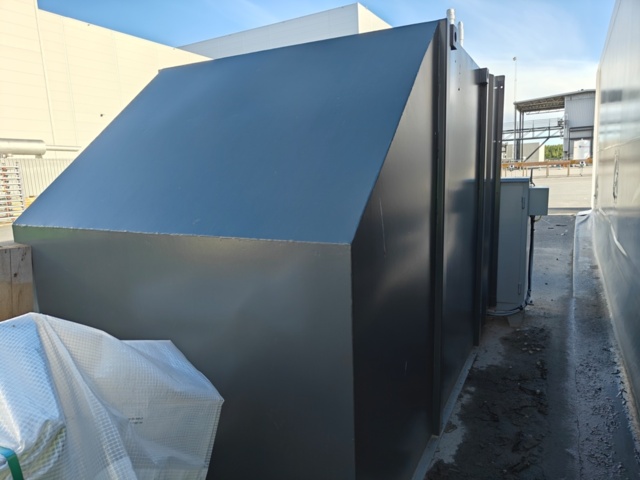 1409912-7 Komprimator anläggning med container och kärlvändare