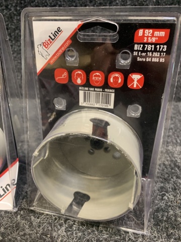 1409916-3 10 st Hålsåg BizLine, 92mm & 20mm