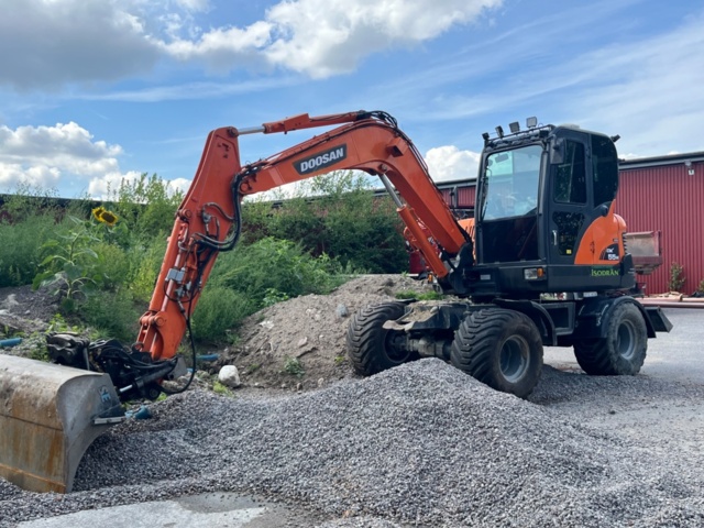 1410018-64 Hjulgrävare, Doosan DX55W med tillbehör -2015