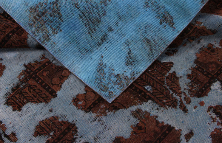 1410019-4 Handknuten orientaliskt vintagematta Tabriz 188x256cm