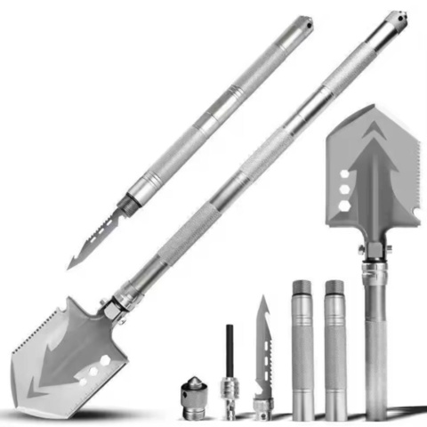 1410426-6 Tactical Survival Shovel with Multi-Tool - Free Shipping