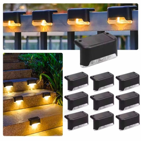 1410502-2 12 pcs Solar-powered stair & fence lamp - Free shipping