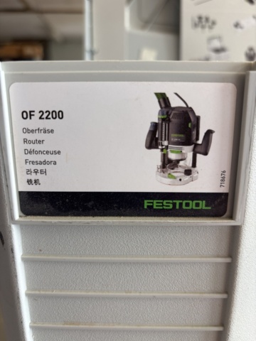 1408437-16 Handheld router with router table and accessories - Festool OF 2200 EB-Plus