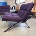 1411193-2 Skool fåtöljer, lila / black nickel, 2 st