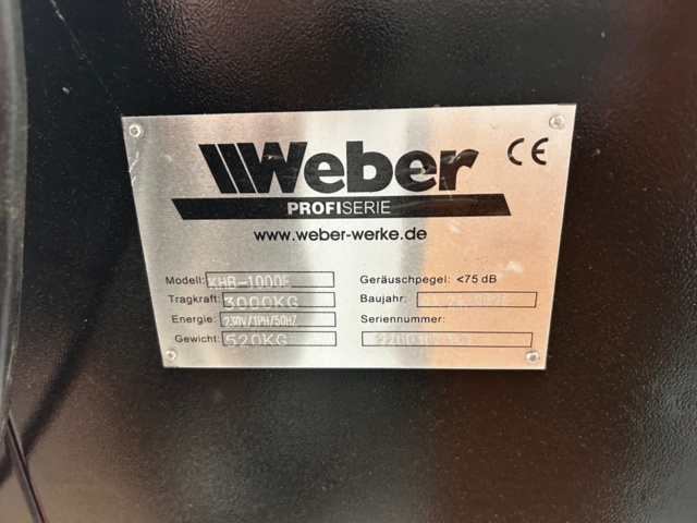 1296597-6 Mobil, låg saxlyft avsedd för fordon - Weber KHB-1000F