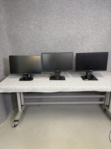 1408468-1 ASUS VA24DQLB, Fujitsu P23T-6 IPS, AOC – modell okänd, 3st skärmar