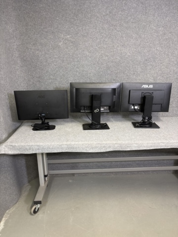 1408468-7 ASUS VA24DQLB, Fujitsu P23T-6 IPS, AOC – modell okänd, 3st skärmar