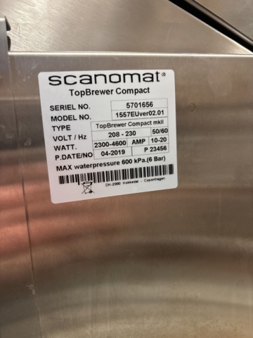 1408472-10 Scanomat - TopBrewer Compact mkll, Scanomat ProFridge Tall