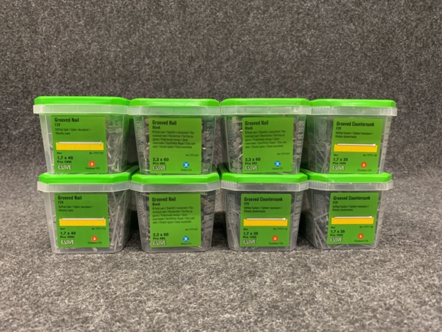 1407804-1 8 st Förpackningar Räfflad Spik, Essve