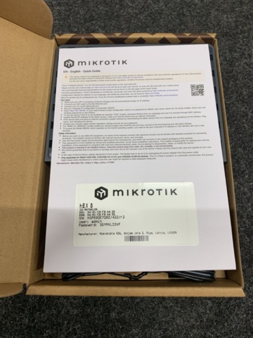 1412144-4 Router Mikrotik BOARD hEX S