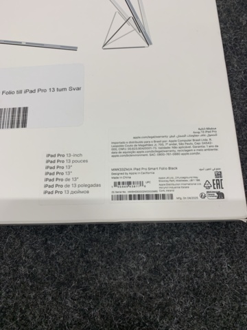 1412147-9 Ipad Apple Air 13" Wifi 128GB Space Grey & Apple Smart Folio Svart