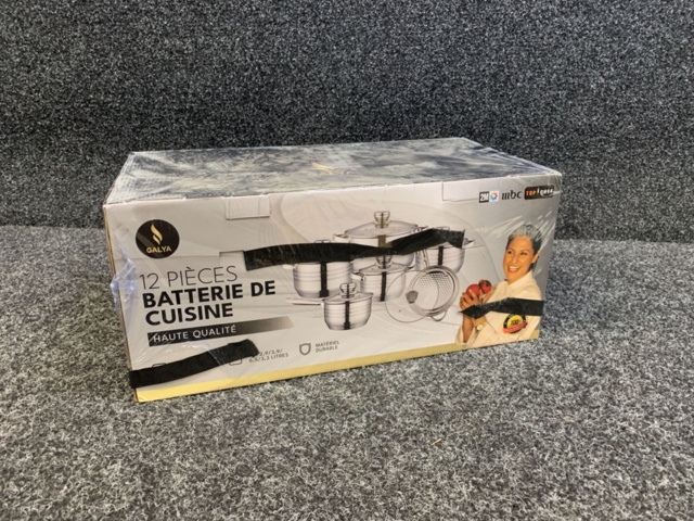 1412533-2 Kastrullset inkl stekpanna i rostfritt stål – 12-delars