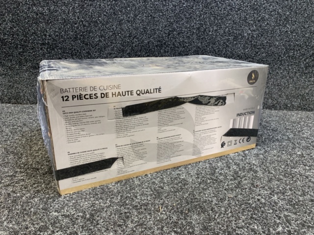 1412533-4 Kastrullset inkl stekpanna i rostfritt stål – 12-delars