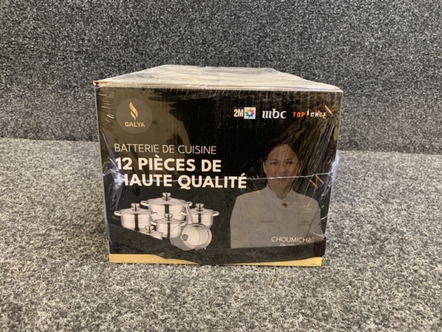 1412535-3 Kastrullset inkl stekpanna i rostfritt stål – 12-delars