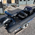 1411905-13 Brig Eagle 780 med Evinrude 300 hk och dubbelaxlad trailer – välutrustad RIB i toppklass