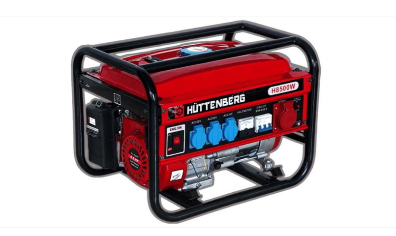 1412551-1 Gasoline-driven generator/power plant 2.5 kW - Hüttenberg H8500W