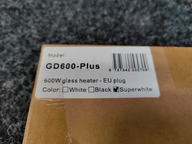 1411877-4 Infravärmepanel glasvärmare GD600-Plus