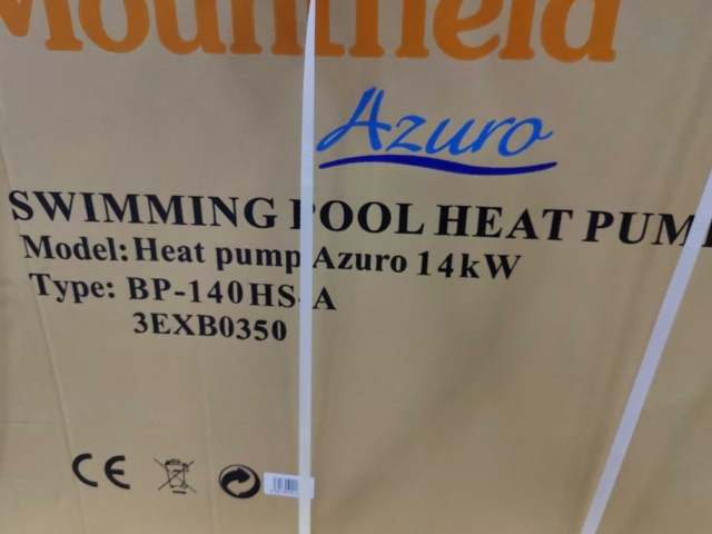 1412674-2 Pool heater BP-140WS - 14kW / 8m3/h