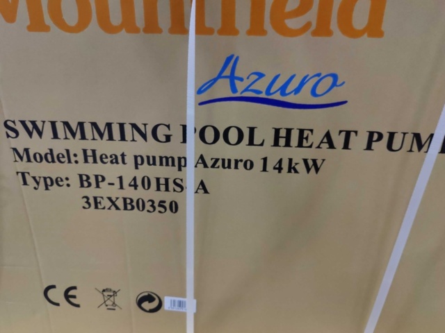 1412674-3 Pool heater BP-140WS - 14kW / 8m3/h