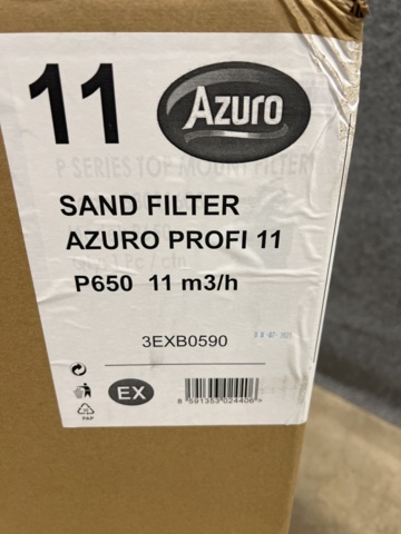 1412723-4 Sand filter and pump Azuro 11 m3