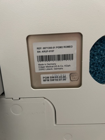 1396437-16 Anestesiapparat Dräger Primus med patientövervakning och förgasare