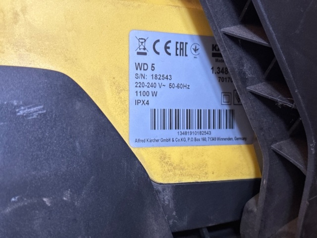 1388697-2 Dammsugare 3st, Kärcher och Biltema