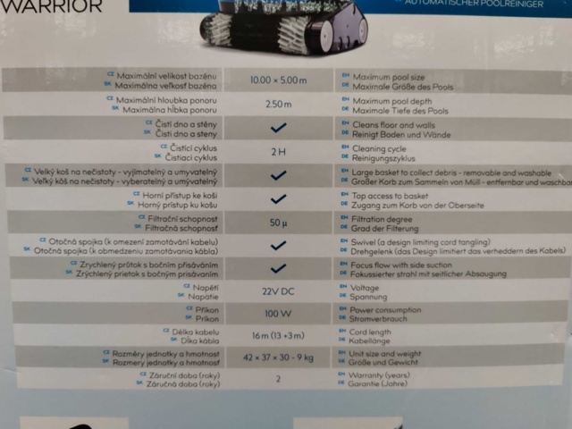 1412710-3 Pool robot Mountfield Azuro Warrior 2