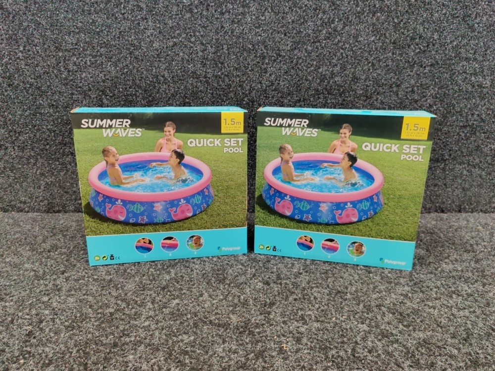 1412856-2 2 children's pool Mountfield Swing, pink