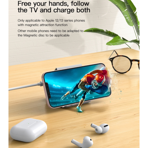 1413108-3 2 st 3-i-1 Trådlös laddare Vit