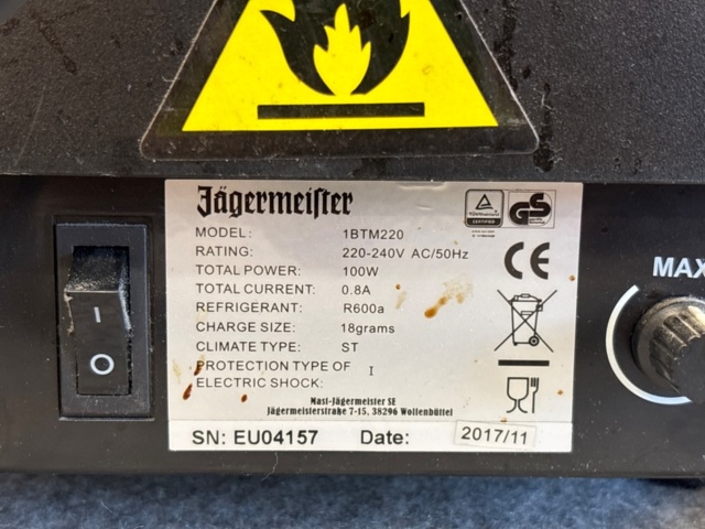 918860-4 Dryckeskyl med tap - Jägermeister