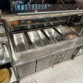 1403431-2 Refrigerated counter with cooling well and superstructure, Inox