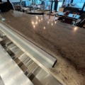 1403431-5 Refrigerated counter with cooling well and superstructure, Inox
