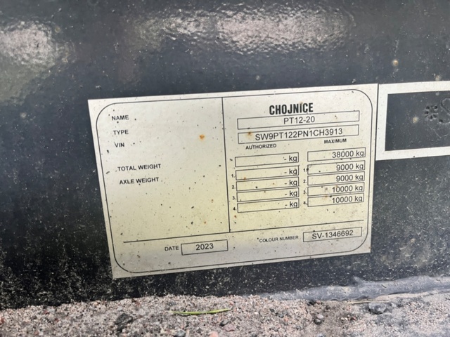 1413429-44 Maskinsläp / lastväxlarsläp Chojnice PT12-20 -2023