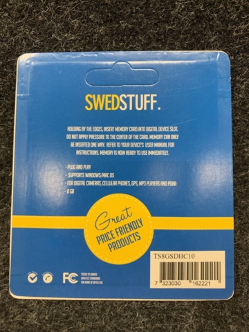 1412508-3 50 Micro SD memory cards 8GB