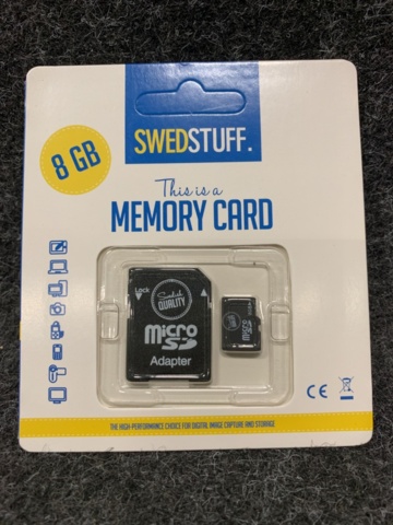 1412511-2 50 Micro SD memory cards 8GB