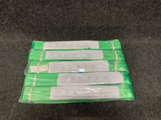 1412521-1 5 st bandstoppar 2 m, 2 ton