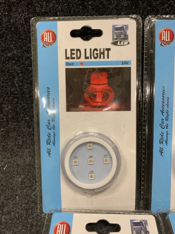 1413564-2 6 st LED ljusplattor för Poppy, Röd