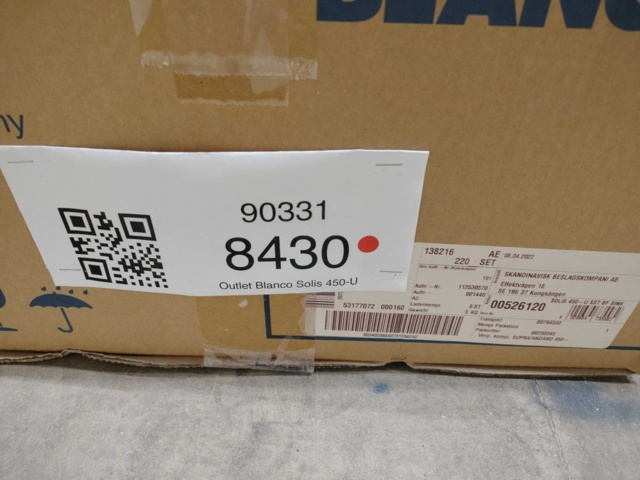 1413834-3 Diskho - Blanco Solis 450-U, Rostfritt stål