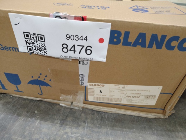 1413836-3 Diskho - Blanco Median 8S, Rostfritt stål