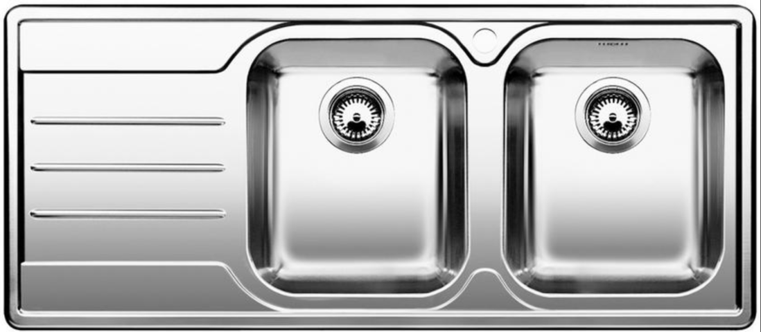 1413836-1 Diskho - Blanco Median 8S, Rostfritt stål