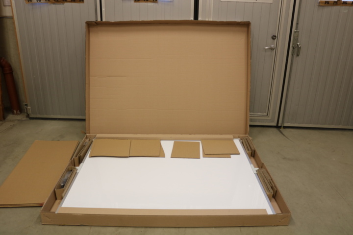 1300829-2 1 st Ny Whiteboard på golvstativ