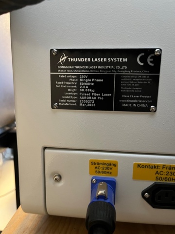 1291147-4 Lasermaskin - Thunder Laser Aurora8 Pro