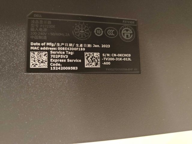 1130766-3 50 st datorskärmar DELL P2723DE