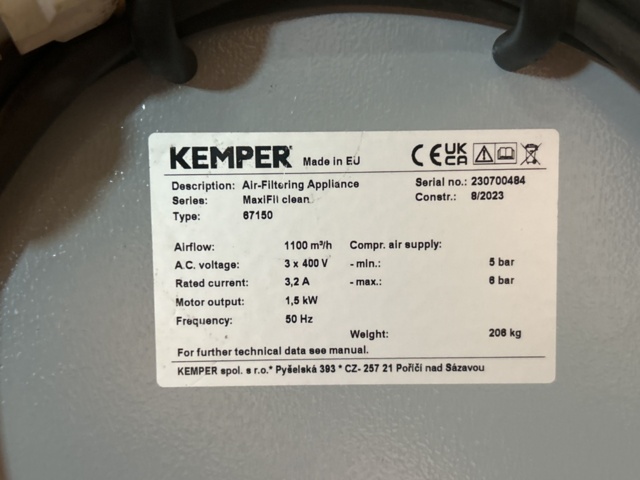 1361178-9 Svetsutsug - Kemper Maxifil Clean -2023