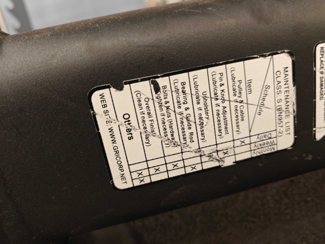 1400474-6 Träningsbänk